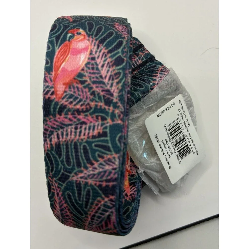 Vera Bradley Wide Lanyard & Keyring Brilliant Canopy Birdies  Work School NEW